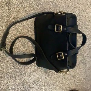Coach black leather handbag - vintage